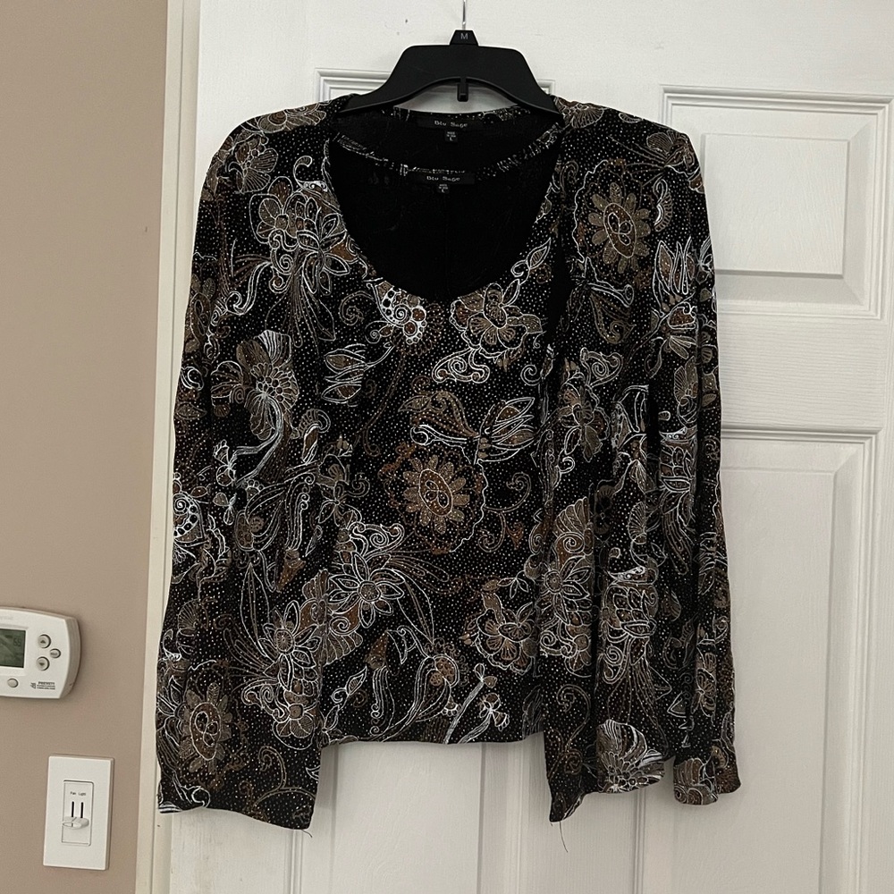 Blu Sage 2 piece cami and jacket